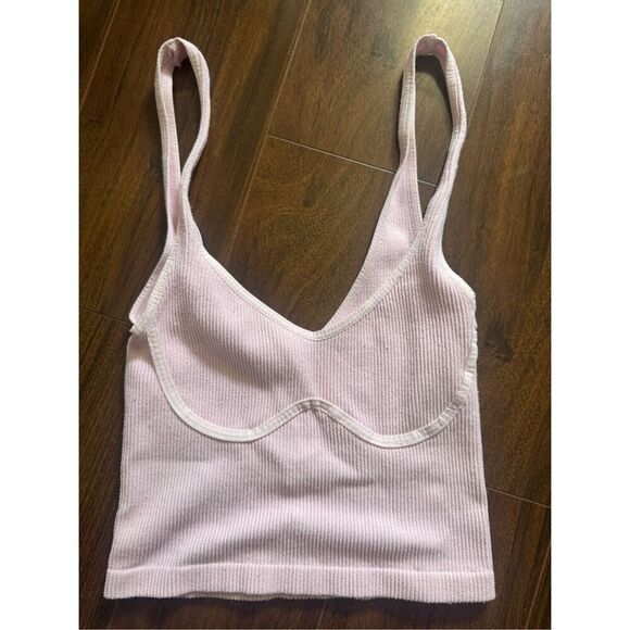 Free People XS The Meg Seamless Crop Top pink - Picture 3 of 6